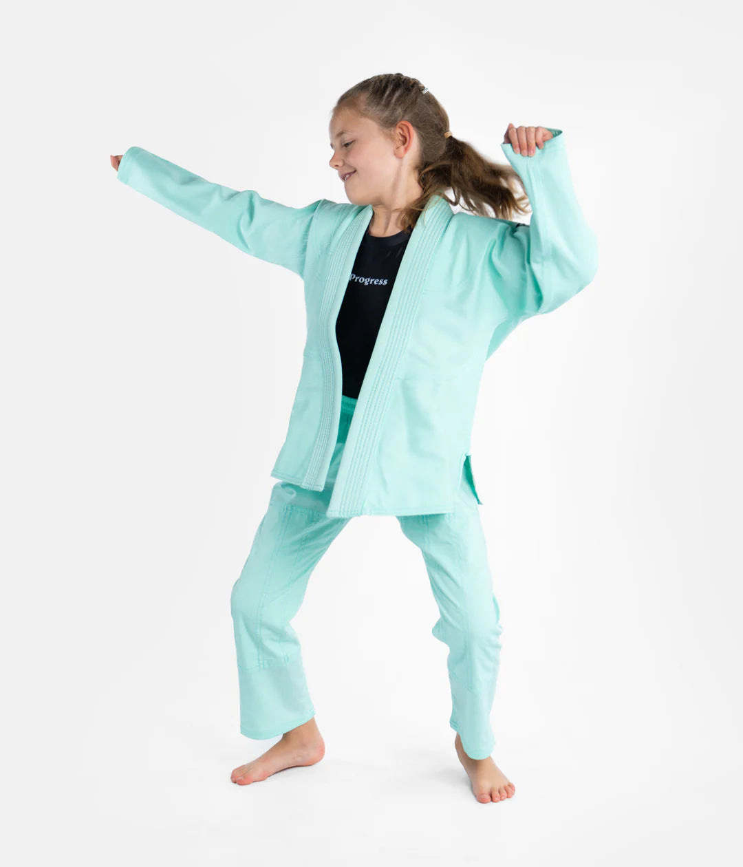 Krakka Academy Gi - Grænblár