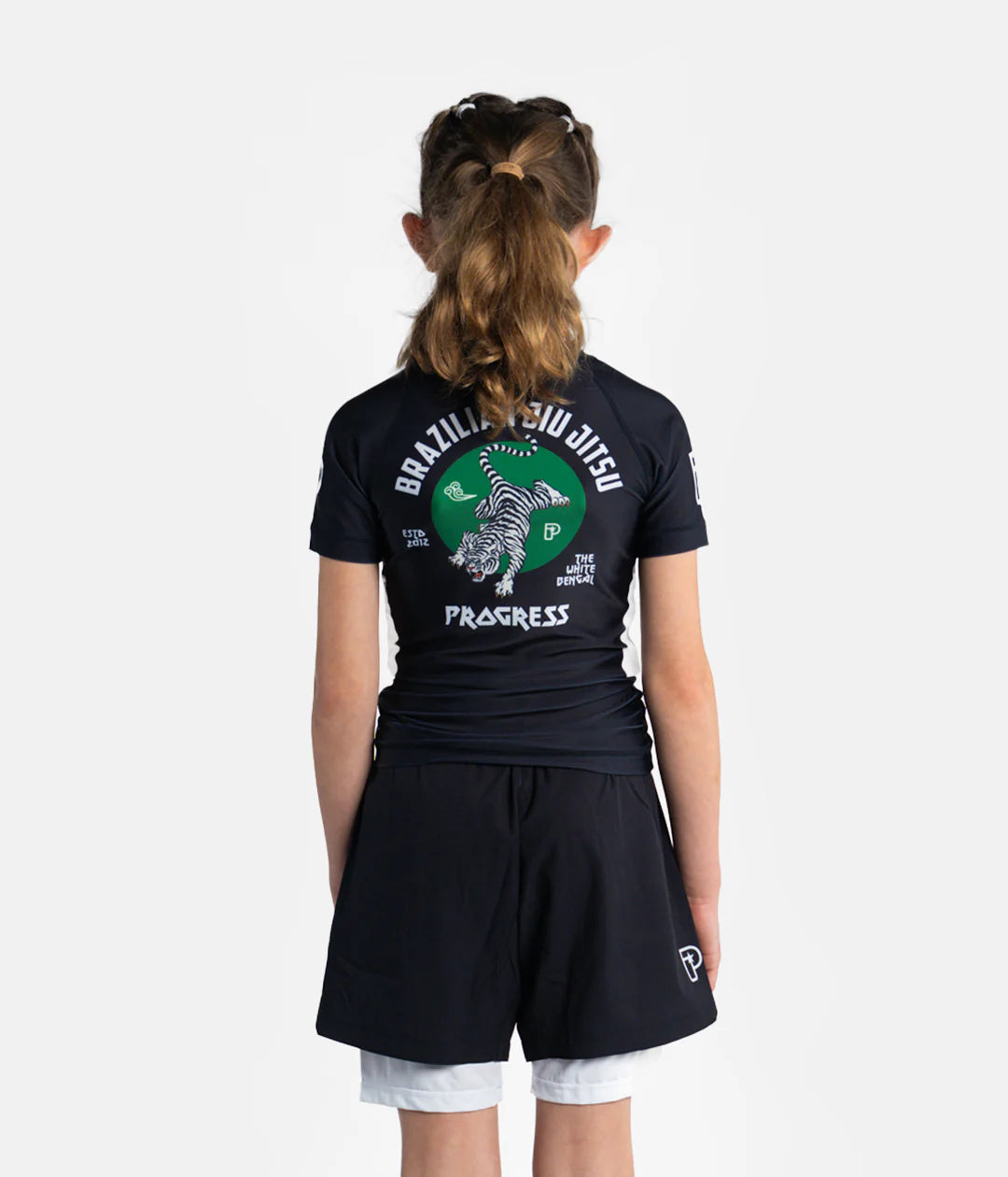 Krakka Bengal Rashguard - Svartur og Hvítur