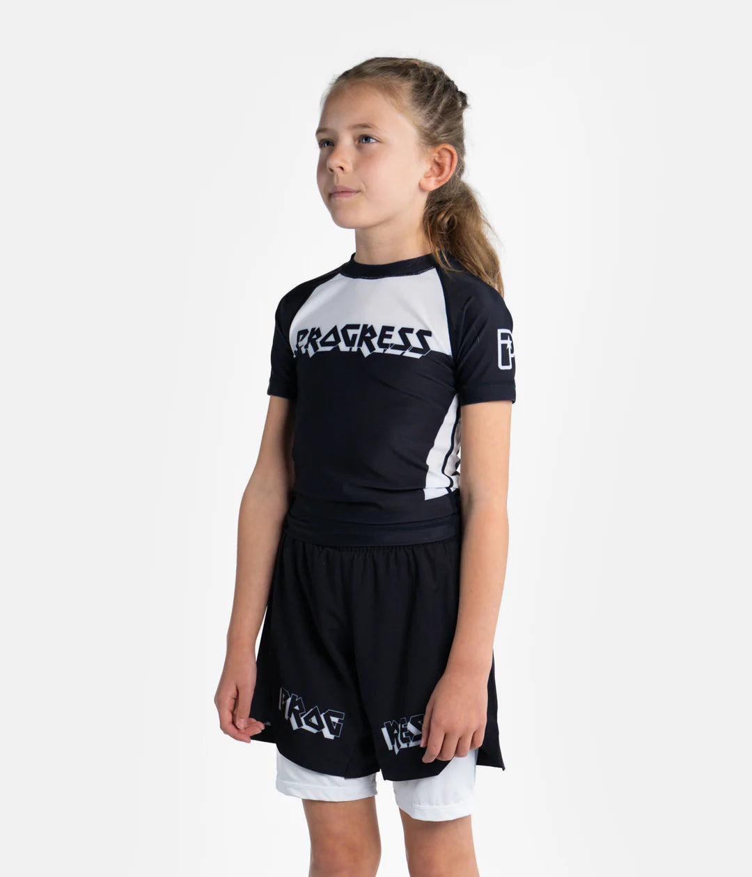 Krakka Bengal Rashguard - Svartur og Hvítur