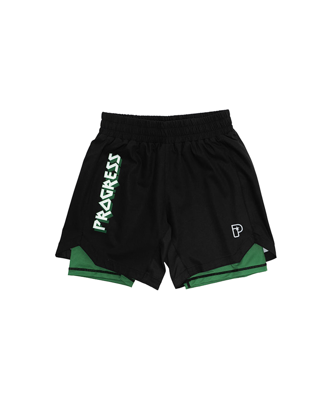 Krakka Bengal Hybrid Shorts - Svartar og Grænar