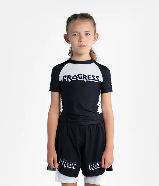 Krakka Bengal Rashguard - Svartur og Hvítur